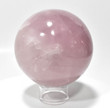3.77" Polished ROSE QUARTZ SPHERE With Stand Madagascar P567