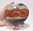 4.52" Polished POLYCHROME JASPER HEART Madagascar P562