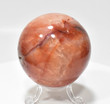 2.67" POLISHED CARNELIAN SPHERE with stand - Madagascar P544