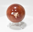 2.40" POLISHED CARNELIAN SPHERE with stand - Madagascar P536