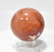 2.40" POLISHED CARNELIAN SPHERE with stand - Madagascar P536