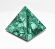 2.04" POLISHED MALACHITE PYRAMID Carving "Video" - Congo mc817