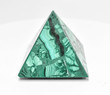 2.04" POLISHED MALACHITE PYRAMID Carving "Video" - Congo mc818