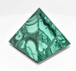 2.04" POLISHED MALACHITE PYRAMID Carving "Video" - Congo mc818