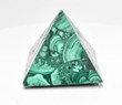 2.04" POLISHED MALACHITE PYRAMID Carving "Video" - Congo mc818