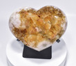 7.08" Beautiful CITRINE HEART W Stand Crystal QUARTZ Cluster Brazil T174