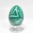 2.12" POLISHED MALACHITE EGG With Stand - Congo e595