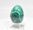 2.12" POLISHED MALACHITE EGG With Stand - Congo e595