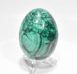 2.87" POLISHED MALACHITE EGG With Stand - Congo e588