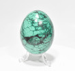 2.83" POLISHED MALACHITE EGG With Stand - Congo e586