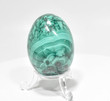 2.20" POLISHED MALACHITE EGG With Stand - Congo e596