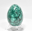2.24" POLISHED MALACHITE EGG With Stand - Congo e594