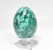 2.24" POLISHED MALACHITE EGG With Stand - Congo e594