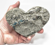 4.96" Beautiful GOLDEN PYRITE HEART "Video" Huanzala Mine, Peru P844