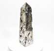 9.29" Golden PYRITE CRYSTAL OBELISK Tower "Video" Huanzala Mine, Peru P775