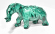 3.30" POLISHED MALACHITE ELEPHANT Animal Carving - Congo mc791