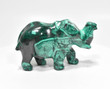 3.77" POLISHED MALACHITE ELEPHANT Animal Carving - Congo mc788