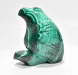 3.66" POLISHED MALACHITE EAGLE Animal Carving - Congo mc801