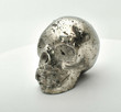 2.44" GOLDEN Polished PYRITE SKULL Carving - Peru P437