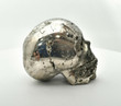 2.44" GOLDEN Polished PYRITE SKULL Carving - Peru P437