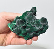 3.74" Shimmering Chatoyant Fibrous MALACHITE Mindingi Mine, Congo Q549