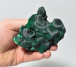 3.74" Shimmering Chatoyant Fibrous MALACHITE Mindingi Mine, Congo Q549