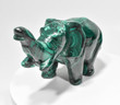 7.08" POLISHED MALACHITE ELEPHANT Animal Carving - Congo mc903