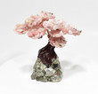 5.47" Beautiful Pink OPAL and Golden PYRITE Bonsai Tree "Video" Peru P879