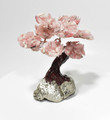 4.92" Beautiful Pink OPAL and Golden PYRITE Bonsai Tree "Video" Peru P872
