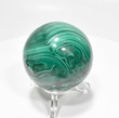 2.04" Beautiful POLISHED MALACHITE SPHERE With Stand "Video" Congo E618