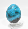 2.63" Polished CHRYSOCOLLA And MALACHITE EGG W Stand "Video" Ica Peru -T191