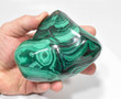4.13" Beautiful POLISHED MALACHITE "Video" Congo A863