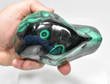 4.72" Beautiful POLISHED MALACHITE "Video" Congo A865