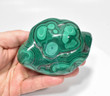 3.93" Beautiful POLISHED MALACHITE "Video" Congo A861