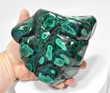 5.94" Beautiful POLISHED MALACHITE "Video" 3 3/4 Pounds Congo A852