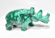 4.09" Beautiful POLISHED MALACHITE RHINO Animal Carving "Video" - Congo mc839