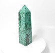 6.88" POLISHED MALACHITE OBELISK Tower Carving - Congo A937