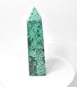 6.88" POLISHED MALACHITE OBELISK Tower Carving - Congo A937