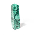 4.48" POLISHED MALACHITE OBELISK Tower Carving - Congo A941