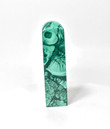 4.48" POLISHED MALACHITE OBELISK Tower Carving - Congo A941