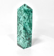 4.48" POLISHED MALACHITE OBELISK Tower Carving - Congo A943