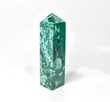 4.48" POLISHED MALACHITE OBELISK Tower Carving - Congo A943