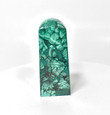 3.38" POLISHED MALACHITE OBELISK Tower Carving - Congo A946