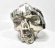3.81" Beautiful Polished GOLDEN PYRITE SKULL Carving Huanzala Mine Peru P994