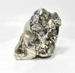 3.34" Beautiful Polished GOLDEN PYRITE SKULL Carving Huanzala Mine Peru P992