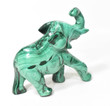 4.13" POLISHED MALACHITE ELEPHANT Animal Carving - Congo mc954