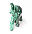 4.13" POLISHED MALACHITE ELEPHANT Animal Carving - Congo mc954