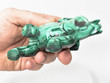 4.13" POLISHED MALACHITE ELEPHANT Animal Carving - Congo mc954