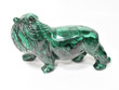 5.86" POLISHED MALACHITE LION Animal Carving - Congo mc953