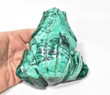 4.76" POLISHED MALACHITE FROG Animal Carving - Congo mc956
